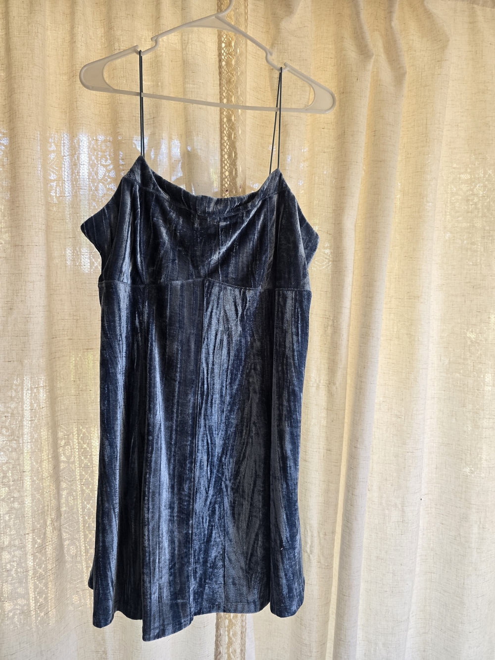 Wild Fable Velvet Slip Dress in Deep Blue - XXL